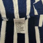 Crown & Ivy Navy White Stripe Ruffled Sweatshirt Size Large Photo 5