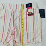 Gap NWT multi colored striped linen shorts XL summer vacation Photo 2