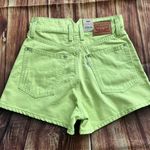 Levi's Strauss Women’s Notch High Waisted Mom Shorts Daiquiri Green Size 26 Photo 7