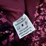 Windsor | Maroon Dark Red Burgundy Sequined Sequin Mini Dress | Size XS Photo 7