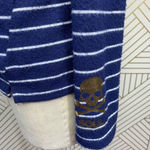 SoulCycle  Striped Long Sleeve T-Shirt‎ Blue & White Skull Logo Size US XS Photo 3
