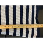 Jones New York Signature Open Knit Cover-up XL Sweater Blue White Stripe Orange Photo 6