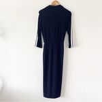 Joseph Ribkoff Striped Sleeve Shirt Dress Style in Navy and White Photo 7