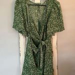 Lush Clothing 💚💚Lush Cut and Tied Green Floral cutout Mini Dress size medium💚💚 Photo 7