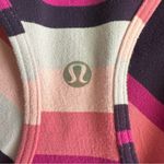 Lululemon Cool Racerback Pow Stripe Angel Wing / Hyper Stripe Pink/Plum size 0 Photo 7