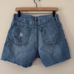 Gap Relaxed Denim Shorts 5” Medium Destroy Jean Shorts Distressed Blue Size 26 Photo 4