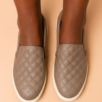 A New Day Quilted Slip-On Sneakers Tan Size 7. Casual Shoes Classic Photo 0