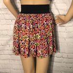 Hypnotik Floral Mini Skirt Skater Flounce M Black Size undefined Photo 5