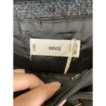 Mango  Women's Belted Tapered Leg Pants Formal Office Black Size 2 NWOT Photo 2