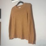 J.Crew  Classic Crewneck Sweater Caramel Brown Knit Cotton Thick Womens Size XXS Photo 2