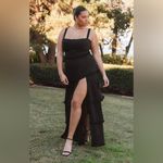 Show Me Your Mumu Lady Corset Dress In Black Chiffon Photo 8