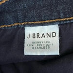 J Brand Low Rise Dark Wash Skinny Jeans Womens Classic Modest Y2k Retro Size 28 Photo 5