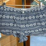 Aerie Pajama Shorts with Blue White Snowflake Pattern Holiday Size Medium Photo 1
