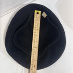 Vintage Quiet Luxury Minimalist Old Money Winter Wool Black Beret Hat Photo 13