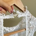 Free People Size XS White Lace Daydreamer Bodycon Open Back Mini Dress Photo 9