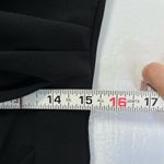 Women’s Sleeveless Black Vneck ruched dress with front slit size Large Photo 8