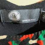 Made in Italy Silk Blend Sheer Sequin Hem Blouse Top Multicolor M Red Size M Photo 2