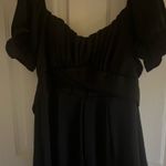 Altar'd State  Fancy Black Romper with bow in the back  Photo 1
