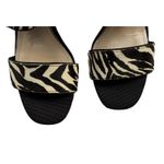 White House | Black Market  Cecilia Slide Sandal Heel Black & Tan Animal Size 9.5 M Photo 5