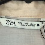 ZARA NWT  Watercolor Button Down Mini Shirt Dress Sz L Photo 8