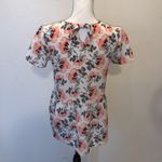 Downeast  floral small keyhole peplum blouse Photo 4