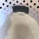 Scala  Hat creamy white with Black Trim summer summer beach horse races Photo 3