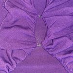 Women Long Sleeve Open Ruffled Front Cardigan in Purple Size undefined Photo 2