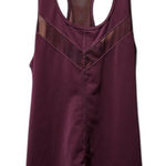 Zella  Maroon Mesh Racerback Tank Photo 0