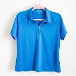 Nike  Golf Blue Short sleeve half Zip Dri Fit Top Large Photo 0