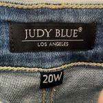 Judy Blue  Kenna Boyfriend Fit Mid Rise Bleach Wash Cuffed Jeans Size 20W Photo 5