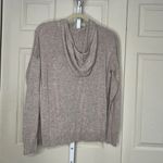 Rachel Zoe Sweater weather “Love”Neutral Fall Vibes High Low Hoodie Sweater Sz M Approx A31 Photo 3