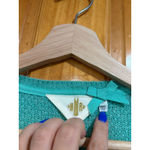 Anthropologie HWR 100% Cashmere Bow Cardigan Sweater Mint Green M Soft Luxury Feminine Preppy Photo 2