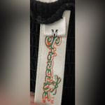 Shoreline Black maxi dress / coverup, embroidered top, elastic back, adjustable straps; M Photo 5