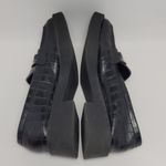 Kenneth Cole Reaction  Sienna Lug Black Loafers Shoes With Chain Size 9 Photo 9