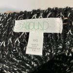 Abound Women’s Cropped Twist Back Long Sleeve Knit Sweater Black Size XXS NWT Photo 2