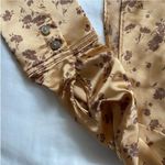 ZARA  satin effect floral long sleeve crop top M Photo 8