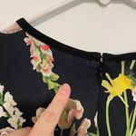 VICTORIA BECKHAM FOR TARGET English Floral Satin Dress Black Green Mini ALTERED Size M Photo 9