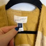 Universal Threads Universal Thread Plaid Poncho Cape Mustard Beige Fringe One Size Photo 4