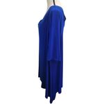 Ellen Tracy Sz 2X Cold Shoulder Tunic Dress Blue Photo 2