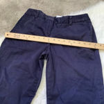 Lands' End Dark Navy Blue Wide Leg Pants Size 2 Pockets Business Career Basic Photo 4