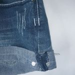 Vanity 32x2 Dark Wash Rivet Stitched Flap Pocket Jeans Short Shorts Blue Size 32 Photo 7