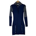 Lacoste  Knit Half Zip Long Sleeve Dress Womens 12 Navy Preppy Classic Tennis Photo 1