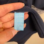 J. McLaughlin  Navy Blue Zebra Print Cuffs Open Knit Cardigan Coat Size‎ M Photo 5