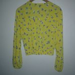 O'Neill  M Boho Yellow Crossover Long Sleeved Floral Top Photo 8