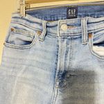 Gap  Women’s Jeans 28/6 Distressed Skinny Blue Denim stretch ripped knees Photo 2