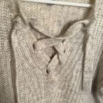 Aerie  Oversized Lace-Up Pullover Sweater Tunic Photo 7