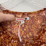 Sundry  Sienna Flutter Sleeve Blouse Floral Print Size Medium Photo 7
