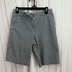 Kate Hill Women’s 4 Black Gingham Bermuda Shorts Photo 0