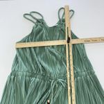 Heartloom Dress Womens Large Green Zelda Pleated Surplice Maxi Braided Straps Photo 7
