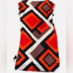 Ann Taylor 🖤 Women's Retro Mod 1960’s Silky Geometric Dress, Size Small Petite Photo 1